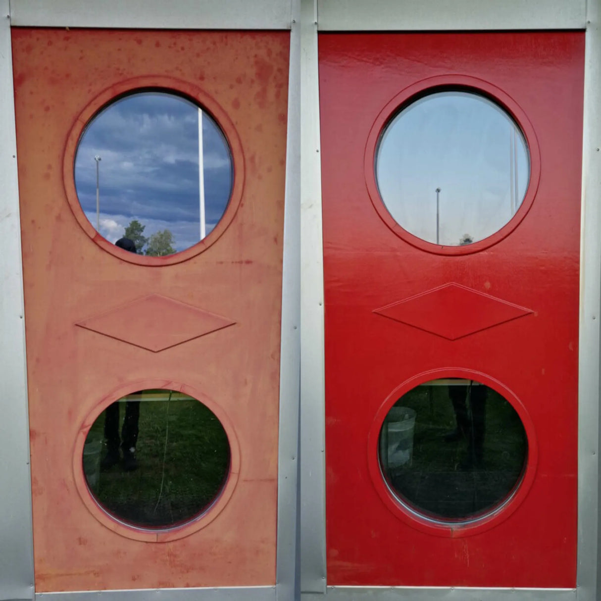 Dorrglans före efter bild