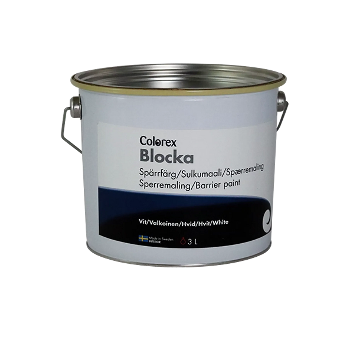GRUNDFÄRG INNE SPÄRR BLOCKA VIT 3L
