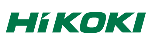 Hikoki Logotyp i grön text med vit bakgrund
