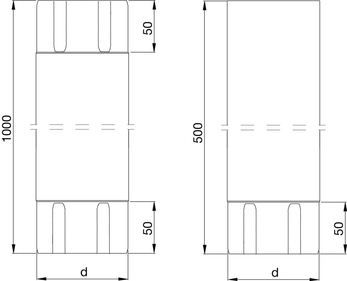 Mellanstycke ritning